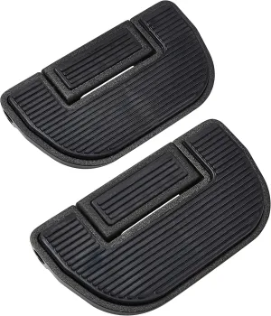 Kuryakyn 4357 Motorcycle Foot Control Component: Ribbed Folding Boards for Driver or Passenger Floorboards, Wrinkle Black, 1 Pair