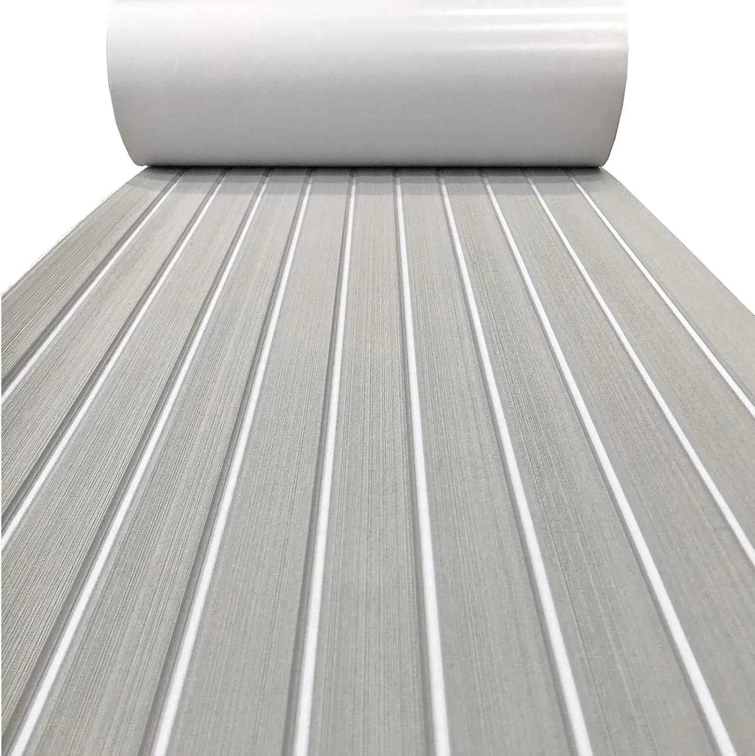 KXKZREN Boat Flooring EVA Foam Decking Sheet Faux Teak Marine Mat Marine Carpet Cooler Tops Non-Slip Self-Adhesive Flooring for Motorboat RV Yacht Kayak Swim Platform 94" x 47"/44"/35"/23"/16"