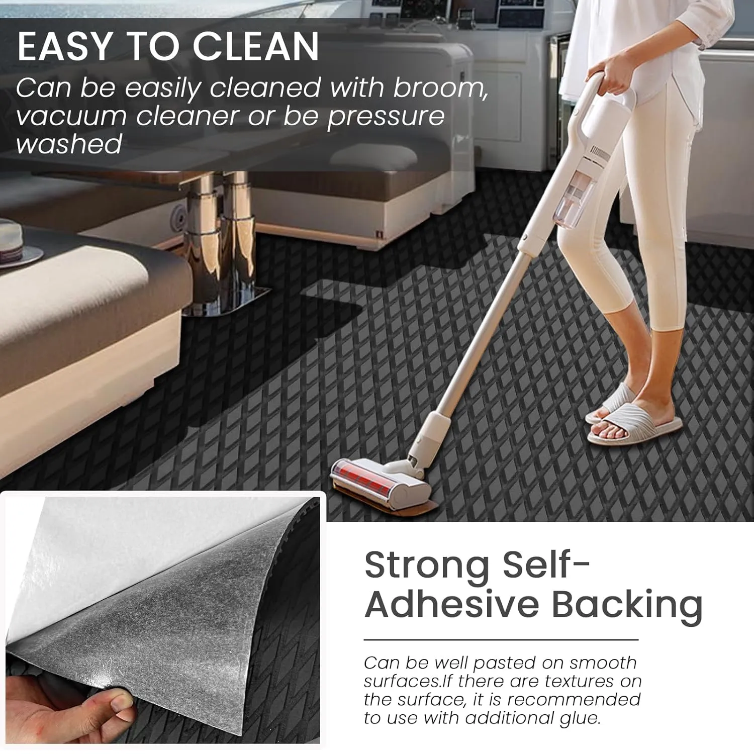 KXKZREN Camo Boat Flooring EVA Foam 11.8"x94.4" Self-Adhesive Camouflage Decking Floor Sheet Marine Traction Pad for Kayak Yacht Motorboat Fishing Boat Cooler Tops