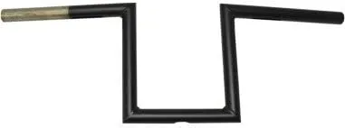 LA Choppers 1" Flat Black Old School 8" Narrow Z Handlebar - Black - LA-7380-08M