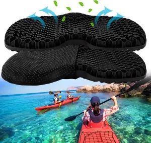 LeongLzt Thick Anti-Slip Kayak Seat Cushion, Boat Canoe Non-Slip Waterproof Kayak Gel Cushion Seat Pad