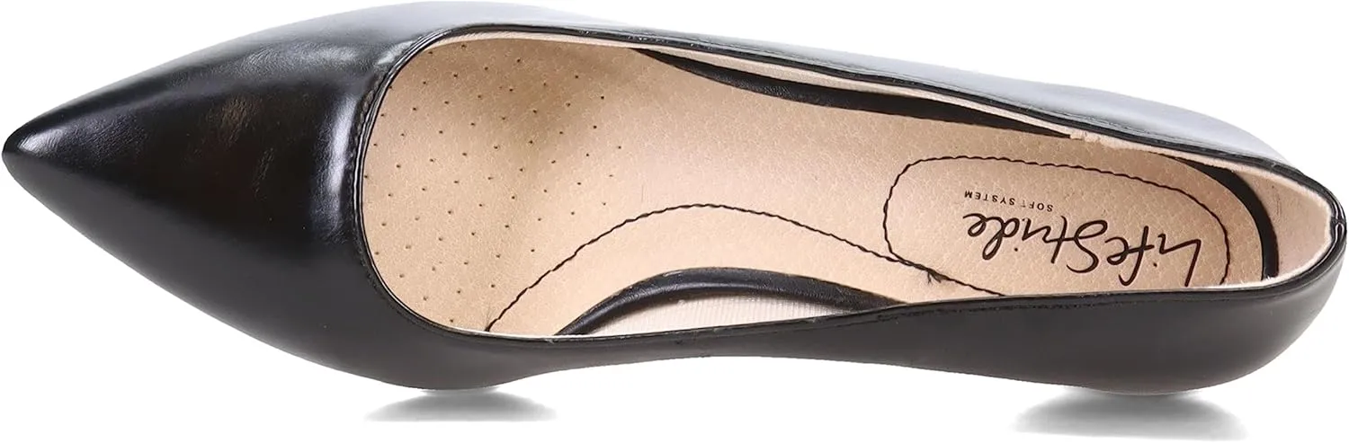 LifeStride Womens Minx Pump, Black, 9.5 Wide US