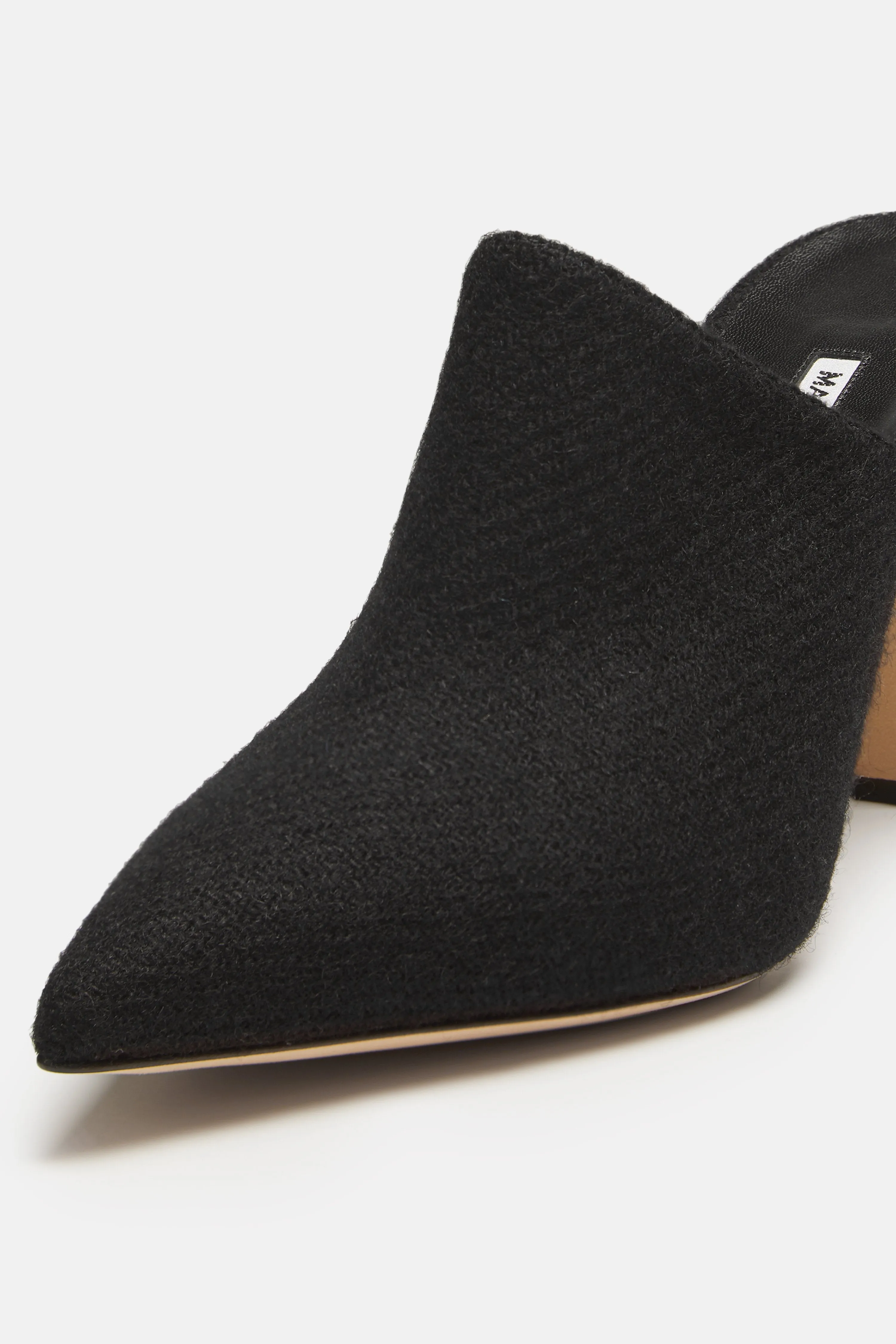 Lochplaclo Tweed Heeled Mule - Black
