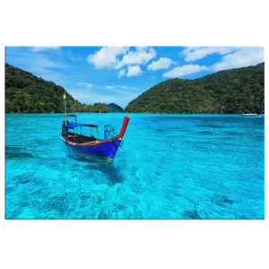 Longtail Boat Canvas Wall Art