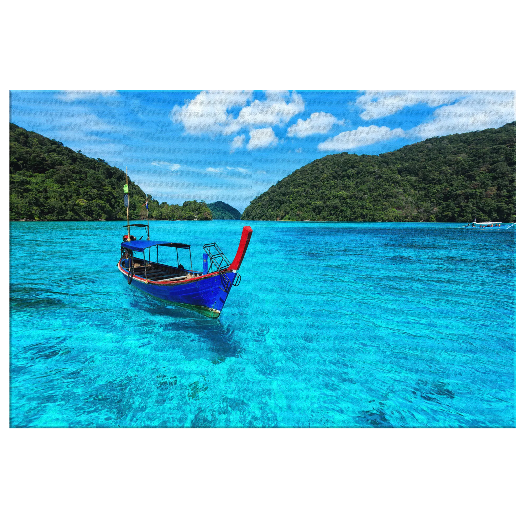 Longtail Boat Canvas Wall Art