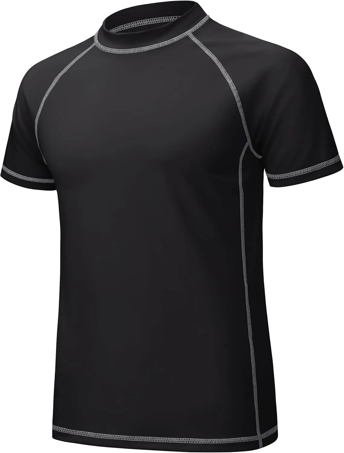 MAGCOMSEN Men's Rash Guard Swim Shirts UPF 50  Sun Protection Quick Dry Fishing Water Shirts