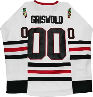 Men's #00 Ice Hockey Jersey White Color Size S M L XL XXL XXXL Hiphop Shirts for Party
