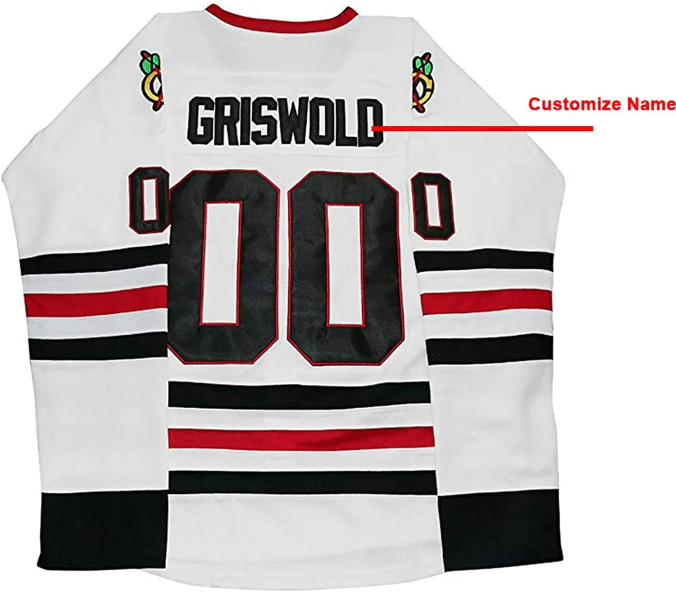 Men's #00 Ice Hockey Jersey White Color Size S M L XL XXL XXXL Hiphop Shirts for Party