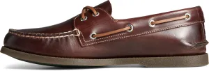 Men's Authentic Original 2-Eye Seasonal Boat Shoe, Brown Burnish, 8 Wide