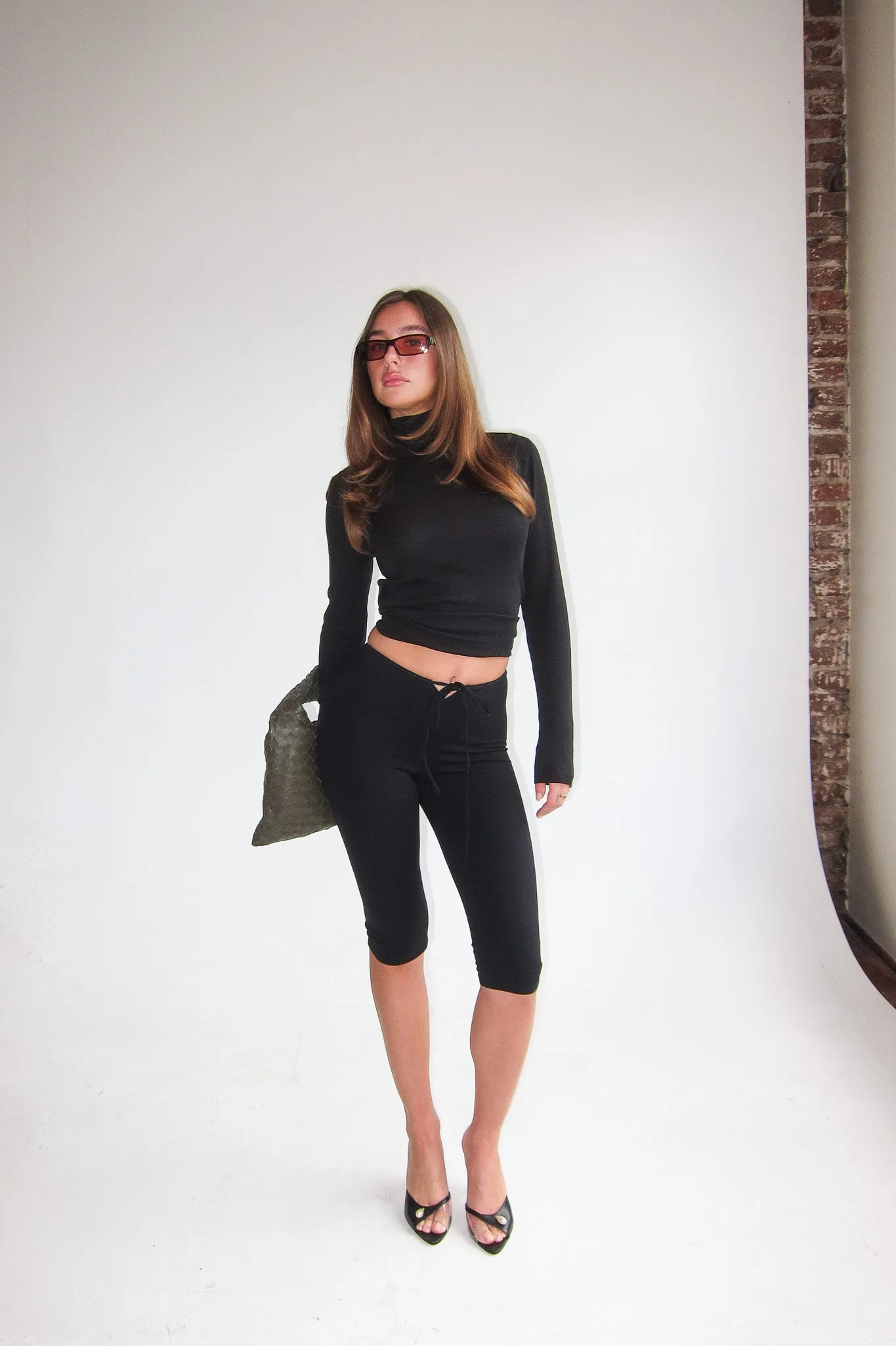 milly black heeled sandal