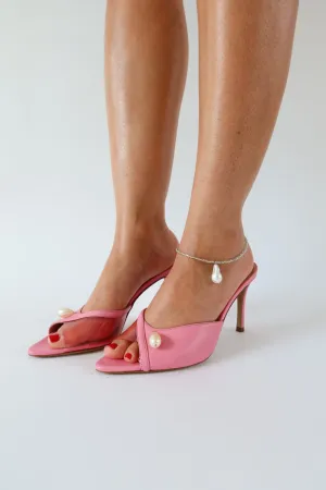milly pink heeled sandal
