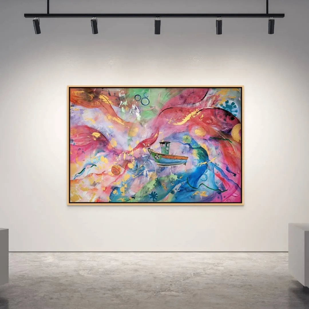 Mitch Miller Painting ~ 'Dream Boat' (Sold)