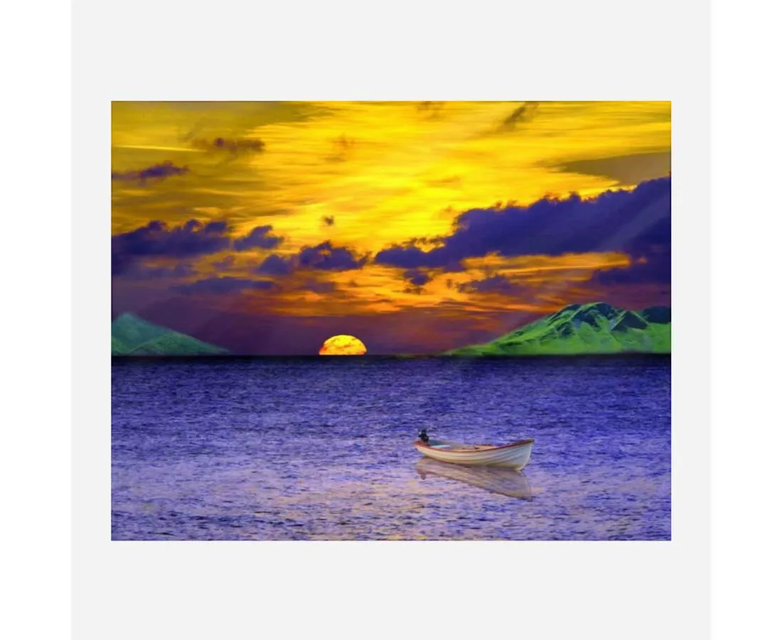 Mountain Lake Painting