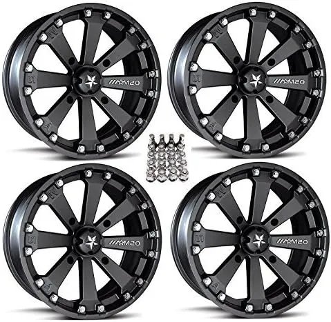 MSA M20 Kore UTV Wheels/Rims Black 16" Polaris RZR 1000 XP/Ranger XP 900/1000