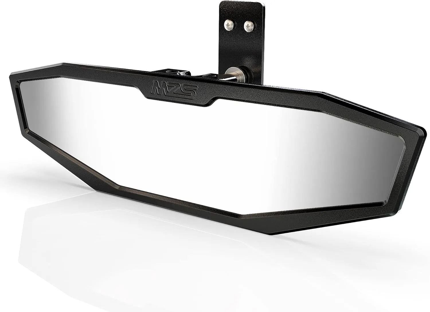 MZS Aluminum Ranger Rear View Mirror, UTV Rearview Center Mirror 360° Adjustable Compatible with 2017-2025 Ranger 500 570, 900 XP EPS, Crew XP 900, 1000 Premium, XP 1000 Crew