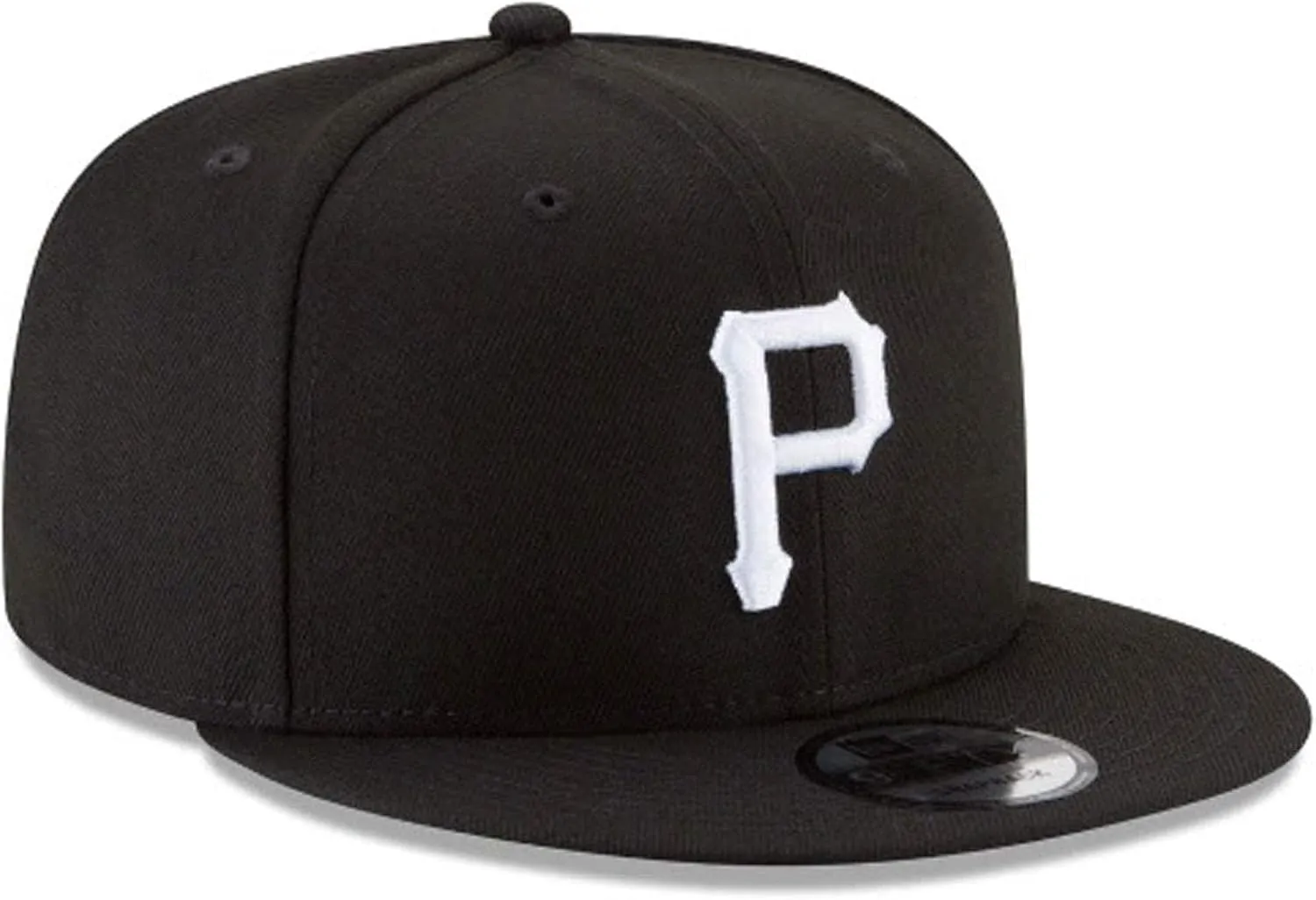 New Era Unisex-Adult MLB 9Fifty Black White Primary Logo Adjustable Snapback Hat Cap One Size Fits All