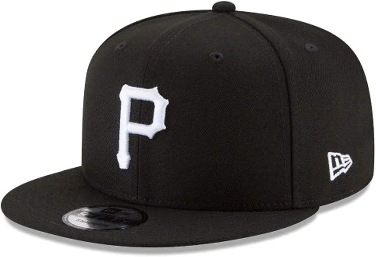 New Era Unisex-Adult MLB 9Fifty Black White Primary Logo Adjustable Snapback Hat Cap One Size Fits All