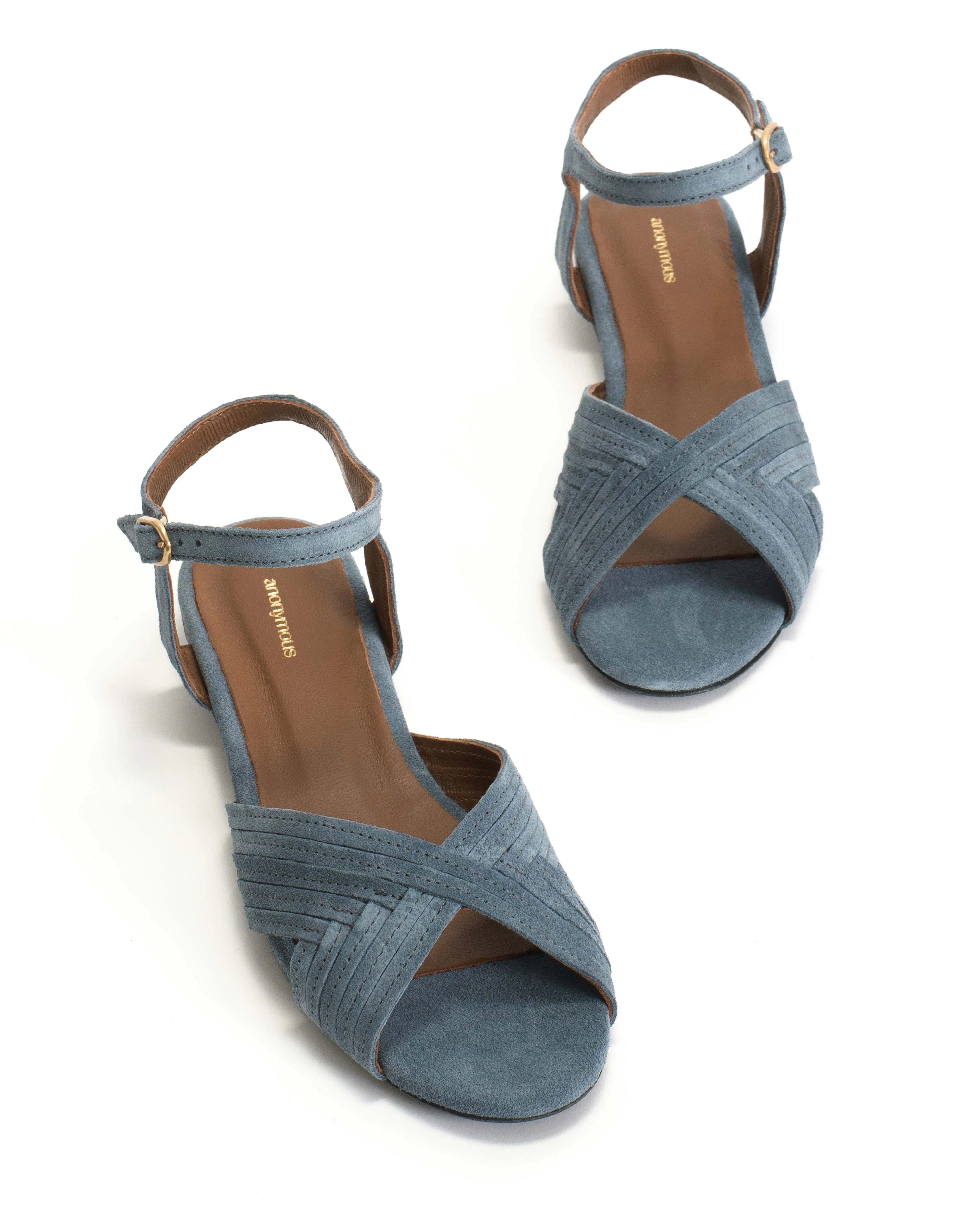Niabi 10 Calf suede Denim blue