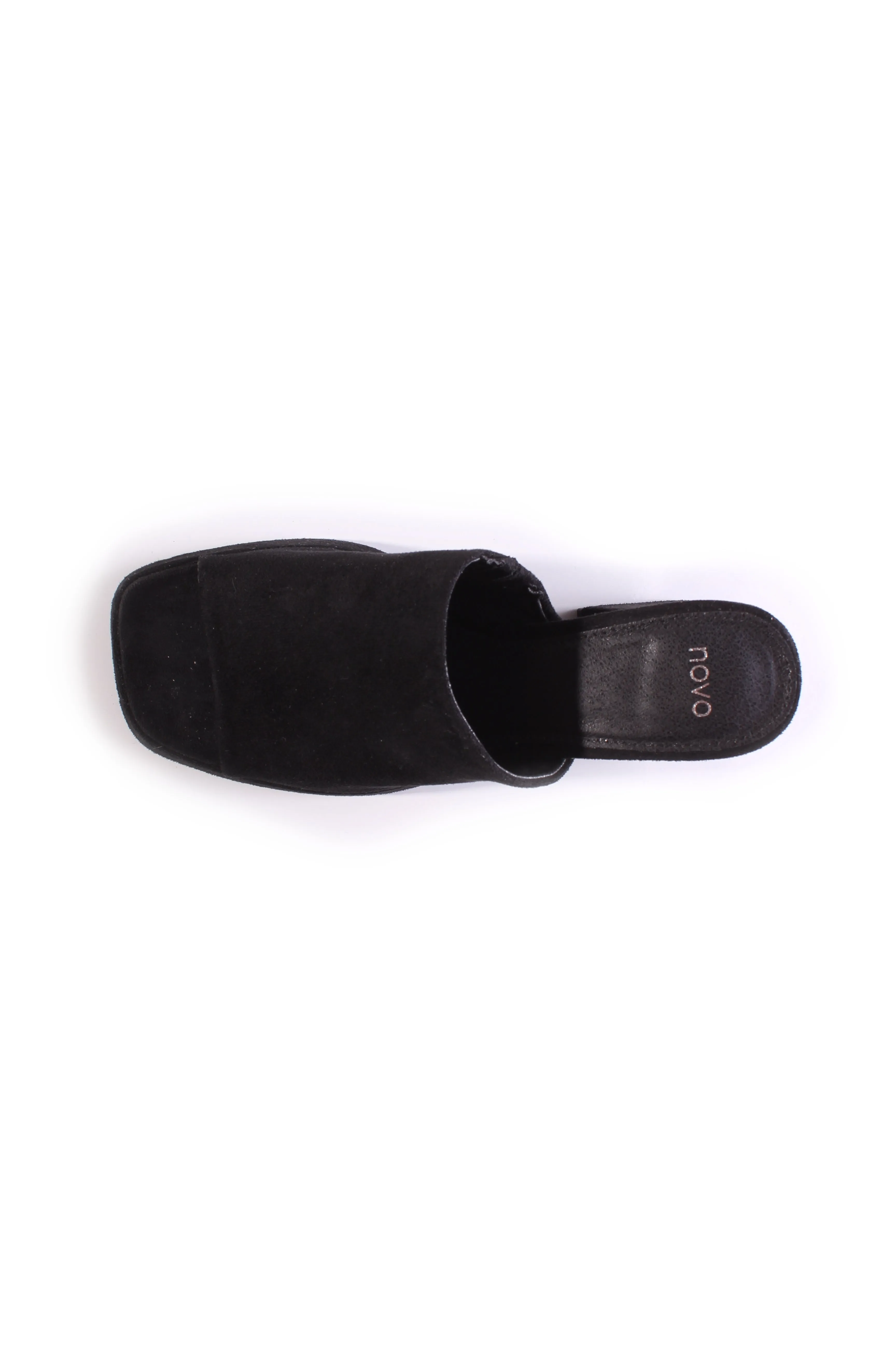 NOVO (LN) "Futura" black mule heels! 9