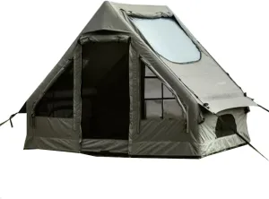 Outdoor Inflatable Camping Tent with Air Pump, 4-6 Person Glamping Tents, Easy Setup House for Fishing, Camping & Hiking