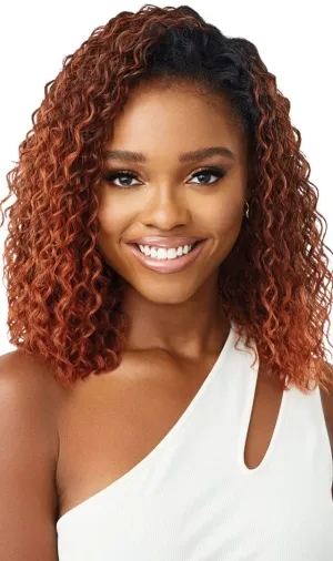 Outre Synthetic Wet & Wavy Style Half Wig - DEEP CURL 14" (1 Jet Black)