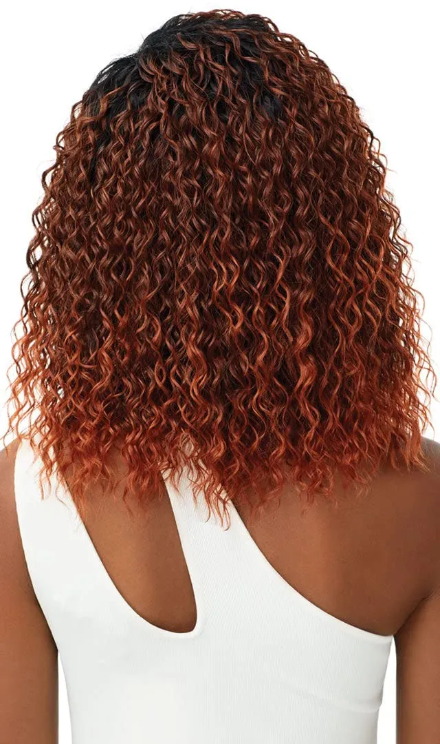 Outre Synthetic Wet & Wavy Style Half Wig - DEEP CURL 14" (1 Jet Black)