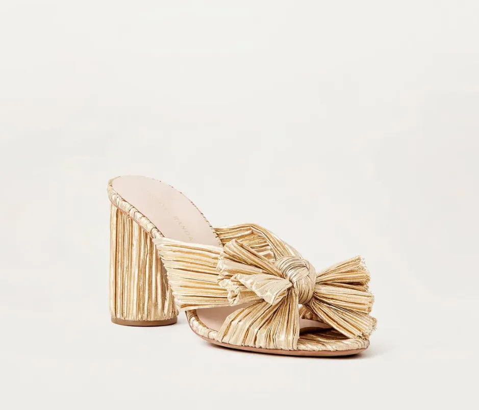 Penny Knot Mule, Gold