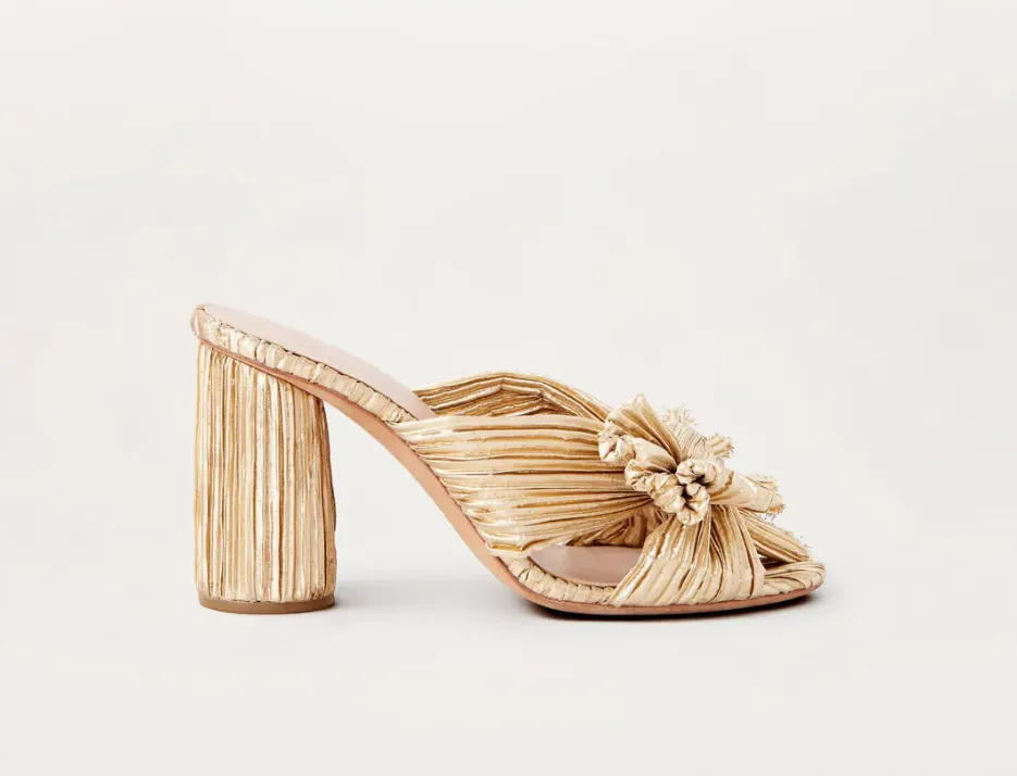 Penny Knot Mule, Gold