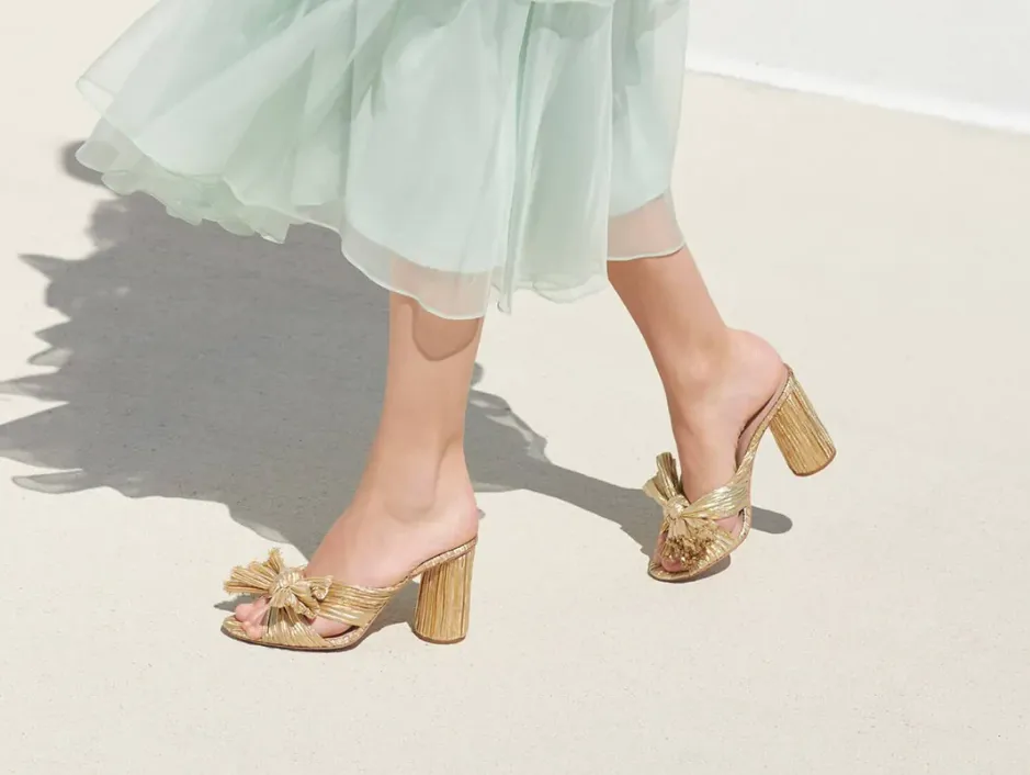 Penny Knot Mule, Gold
