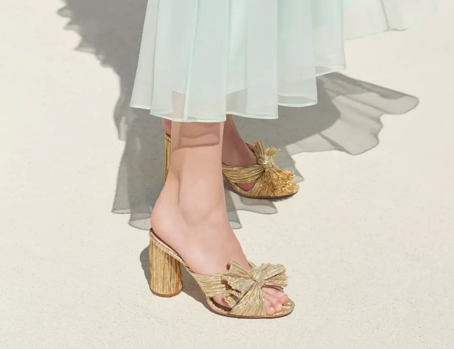 Penny Knot Mule, Gold