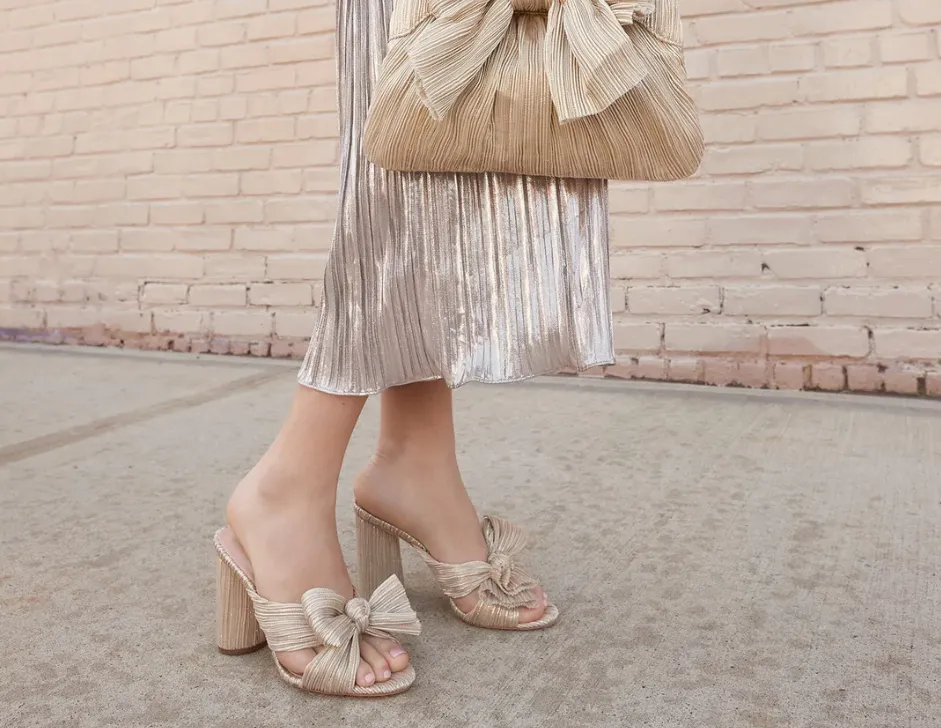 Penny Knot Mule, Platinum