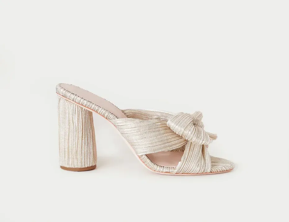Penny Knot Mule, Platinum