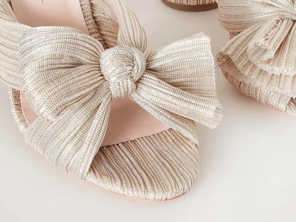 Penny Knot Mule, Platinum