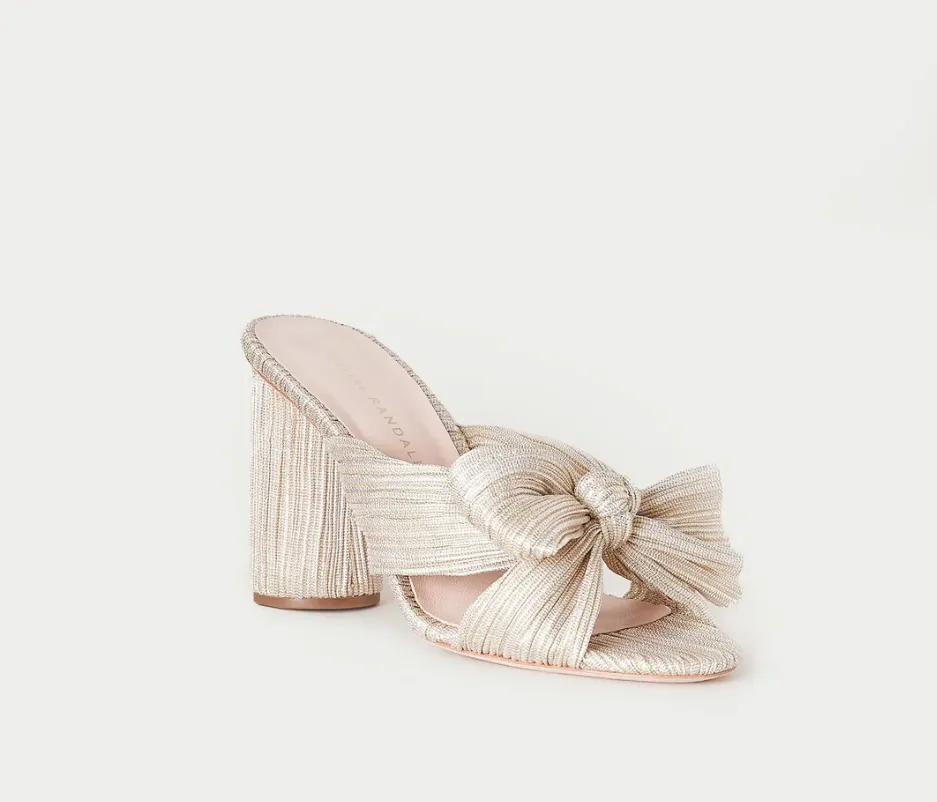 Penny Knot Mule, Platinum