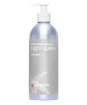 Plaine Products Refillable Unscented Body Wash, 16 oz (Original (with pump))