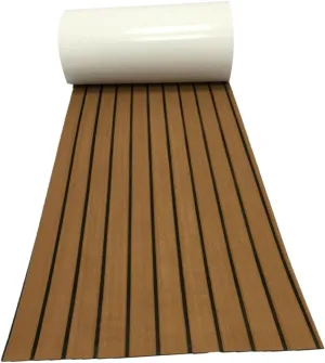 POPETPOP 1pc Eva Boat Deck Mat Non Slip Cushion for Yacht Flooring Light Brown Synthetic Material Protective and Shockproof Boat Ground Cushion for and Rvs