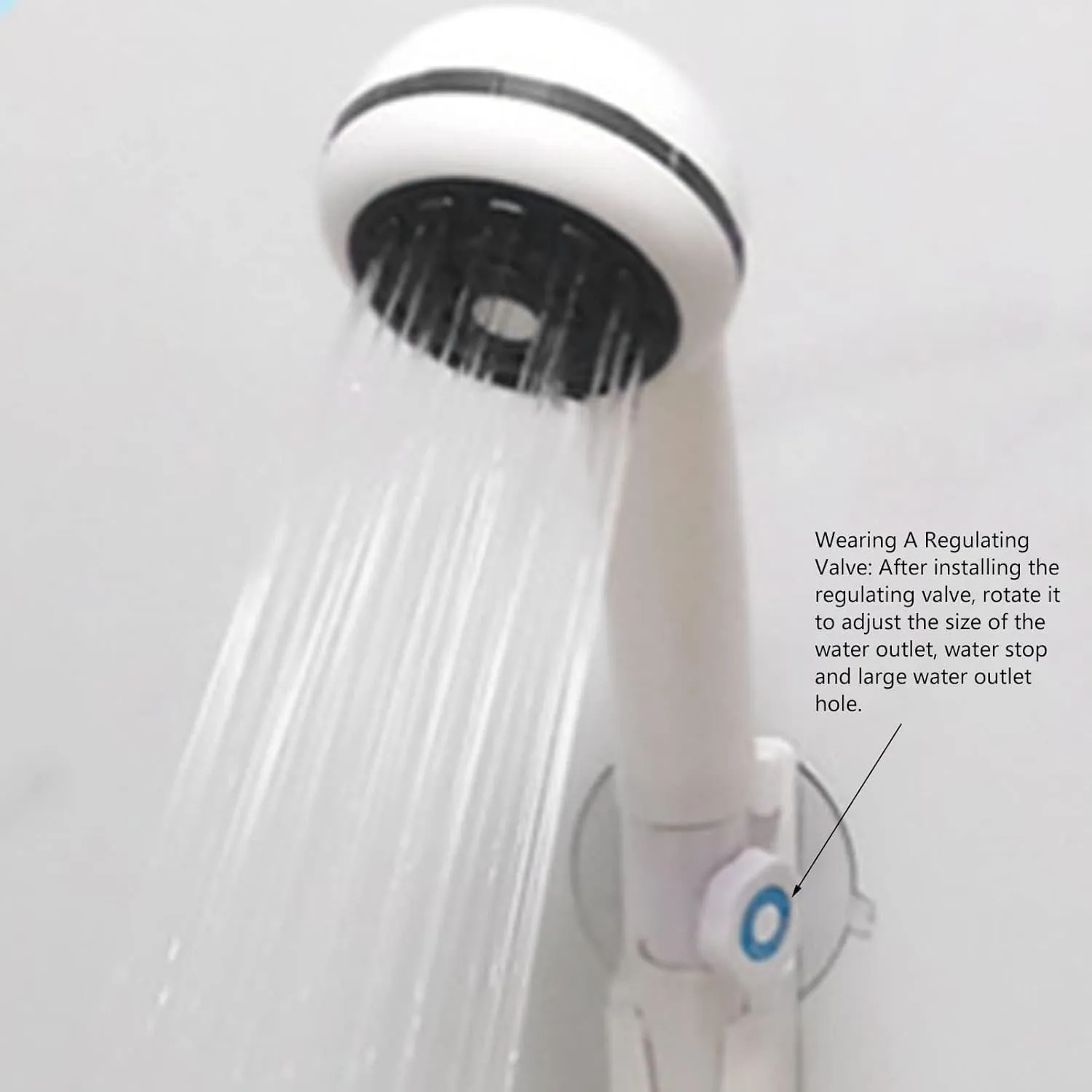 Portable Shower, Rubber Hose Wearing a Regulating Valve Camping Shower, 1.5 Meters Deep in Water Portable Outdoor Shower, for Camping, Outdoor