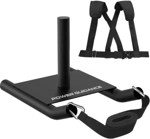 POWER GUIDANCE Weight Sled, Workout Sled, Fitness Strength Training Sled, Weight sleds for Training Outdoor, Improves Speed and Muscle Strength, 130 LBS Capacity & 9 Feet Strap