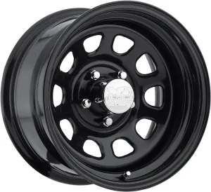 Pro Comp Wheels 51-5865F Rock Crawler Series 51 Black Wheel; Size 15x8; Bolt Pattern 5x4.5; Back Space 3.75 in.; Flat Black Finish;
