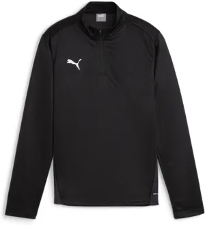 PUMA - Juniors Teamgoal Training 1/4 Zip Top, Color Black/White/Flat Dark Gray, Size: X-Large