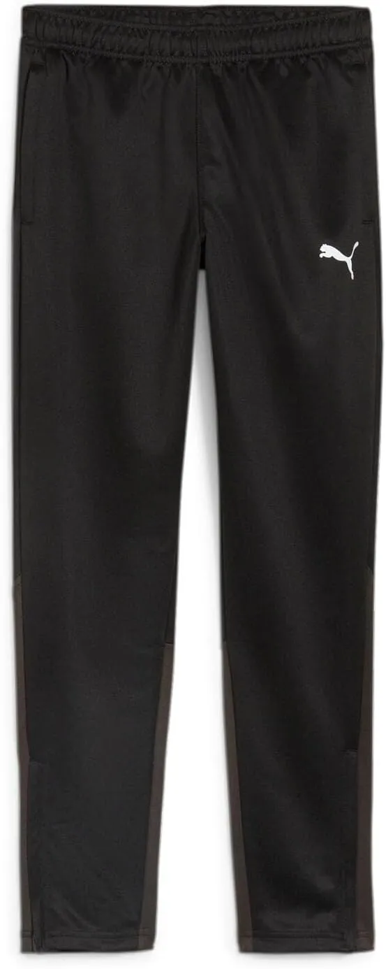PUMA - Juniors Teamgoal Training Pant, Color Black/White/Flat Dark Gray, Size: 6