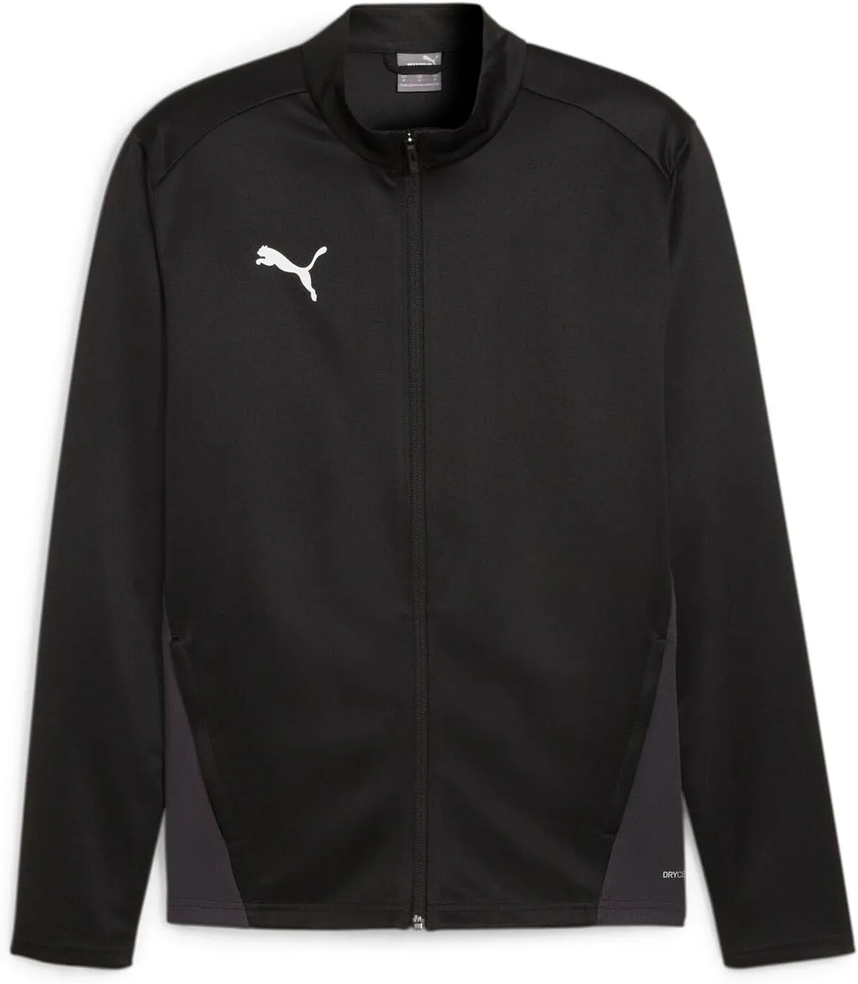 PUMA - Mens Teamgoal Training Jacket, Color Black/White/Flat Dark Gray, Size: Small