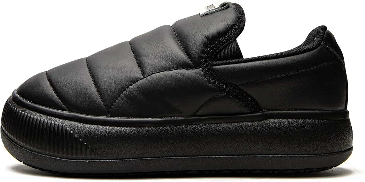 PUMA Suede Mayu Leather Slip-On Puma Black/Pristine 6 B (M)