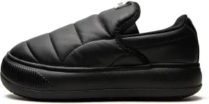PUMA Suede Mayu Leather Slip-On Puma Black/Pristine 6 B (M)