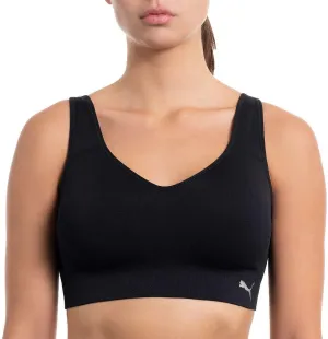 Puma Women's Performance 2 Pack Seamless Sports Bra (Black/Grey, Small)