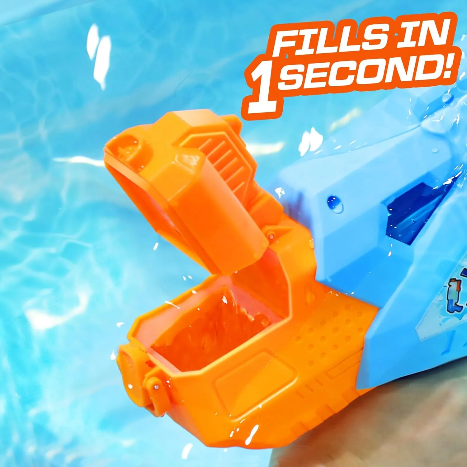 Quanquer Super Water Guns for Adults - 2 Pack Super Guns Water Soaker Blaster Squirt Toy 1200cc with Excellent Range - Gift Toys for Outdoor Swimming Pool Fighting Play (Blue Green)