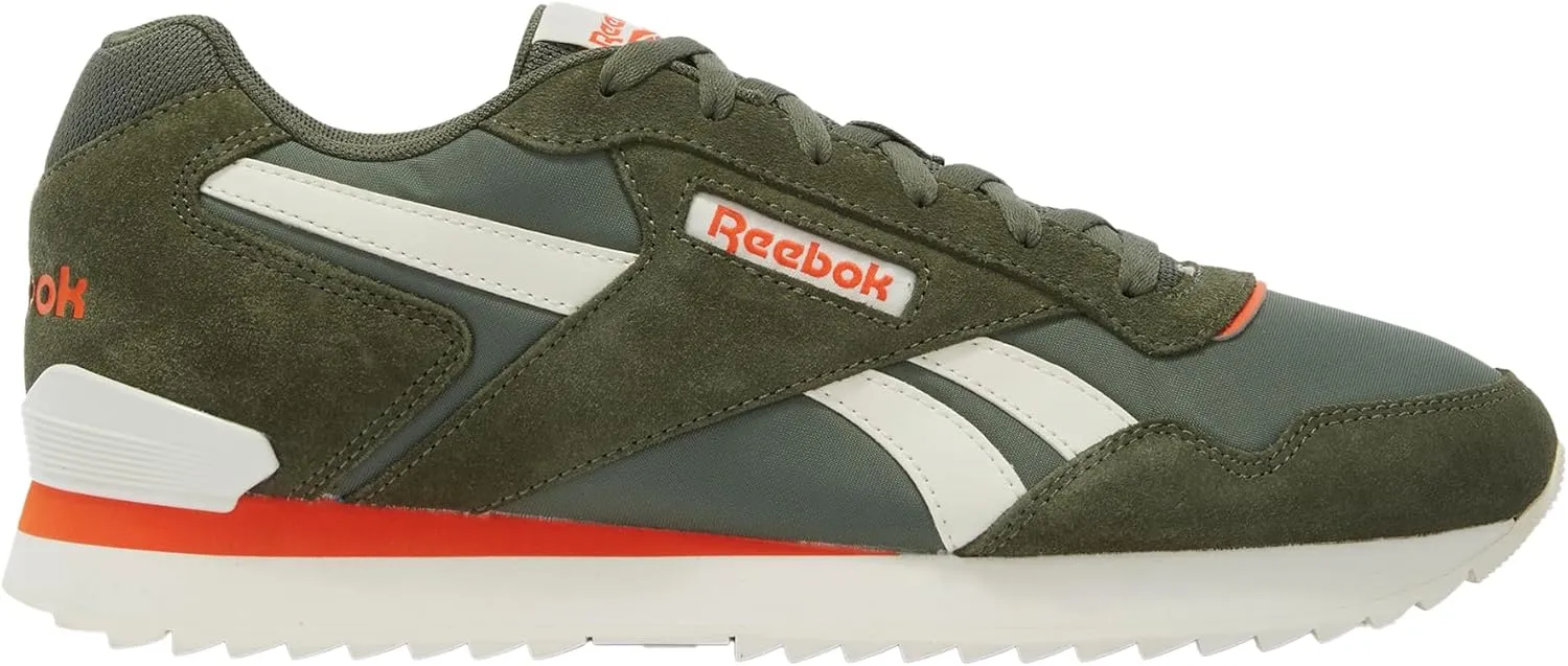 Reebok Unisex Glide Ripple Clip Trainers, Breakaway Green Chalk Pump Orange, 8.5