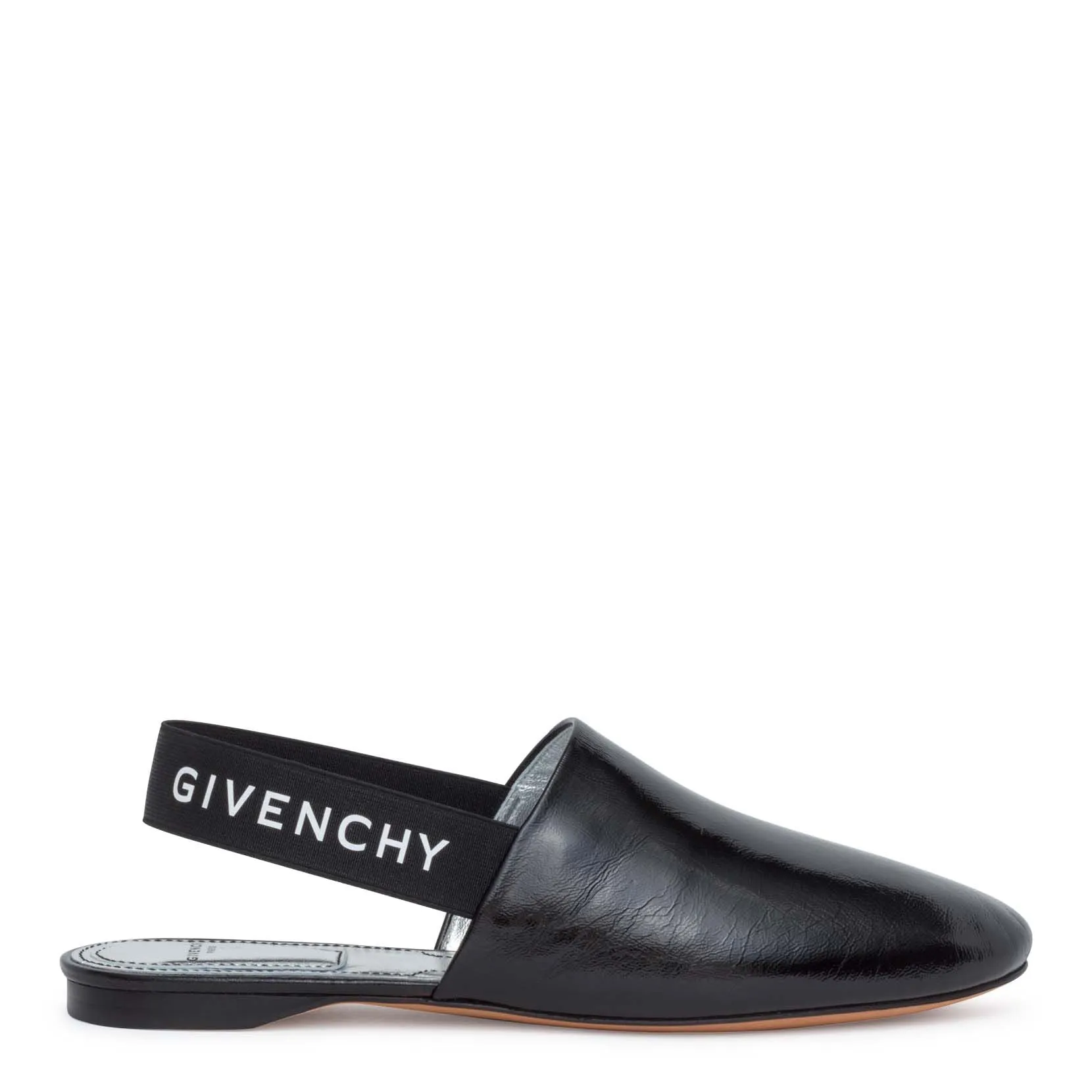 Rivington black sling-back flats