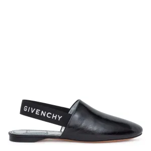 Rivington black sling-back flats