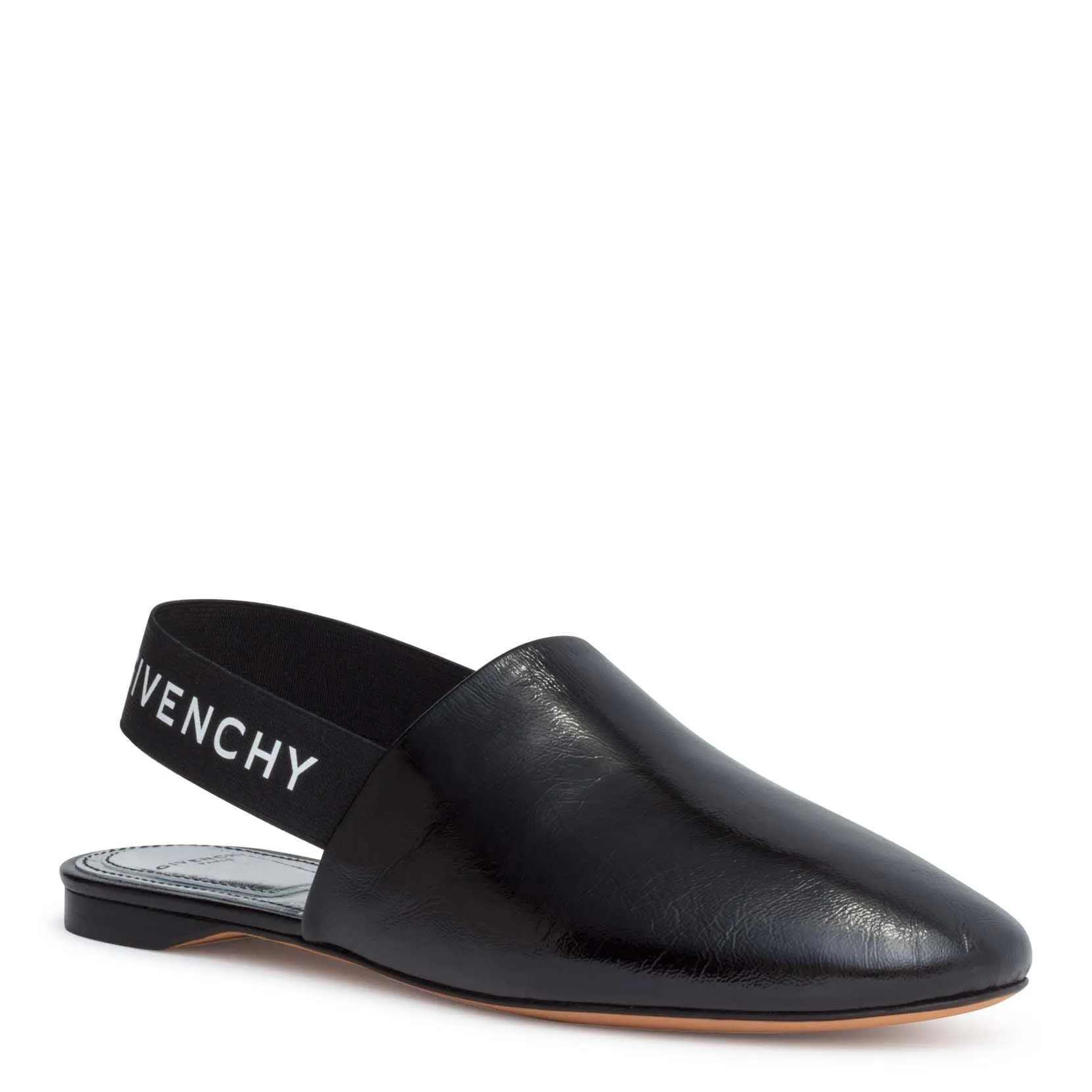 Rivington black sling-back flats